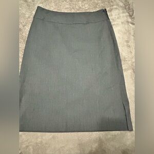 Banana Republic Gray Pencil Skirt with Slit for Work